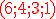 3$ \red \rm (6;4;3;1)